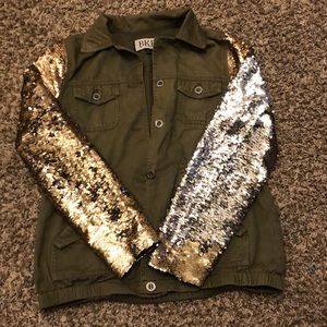 BKE Jacket with Sequence sleeves Gold to silver